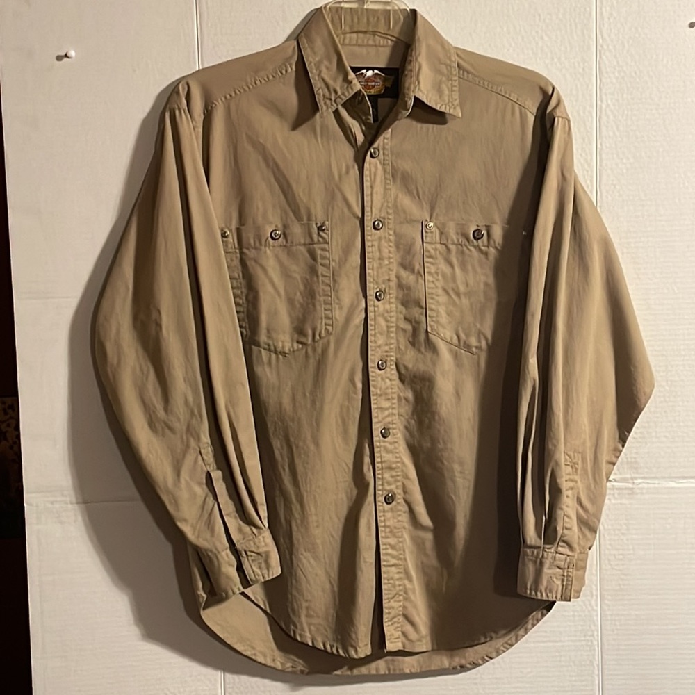 Harley Davidson Men's Long Sleeve Button Up Shirt S